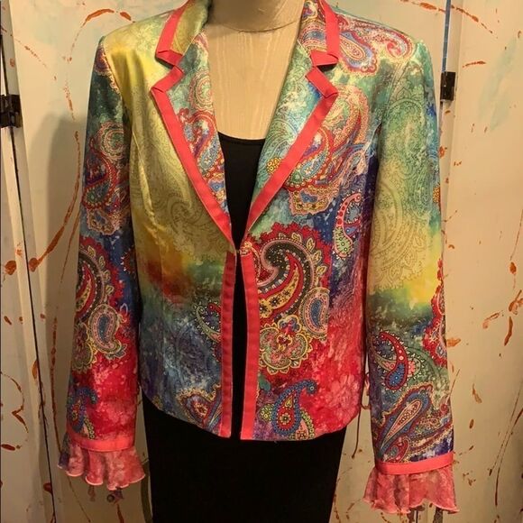 Boho Chic Size 6 Vintage jacket - Picture 1 of 12